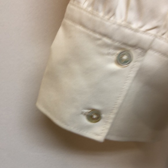 NWT Everlane 100% Washable Silk White Wrap Top 6 M - Picture 6 of 8